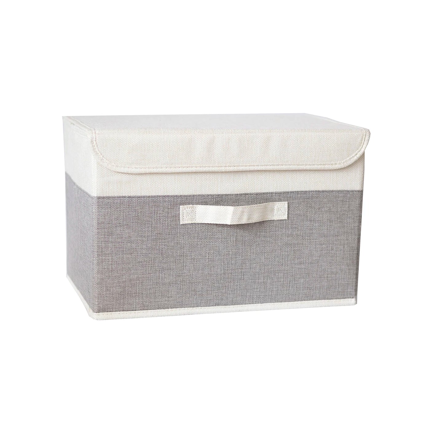 Fabric Organizer Bin with Lid for Home Storage