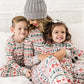 Festive Snowflake Family Matching Pajamas Set