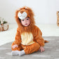 Baby Lion Onesie Costume - Soft Animal Romper with Hooded Mane