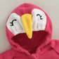Baby Bird Costume Romper - Hooded Parrot Outfit with Wing Sleeves & Socks