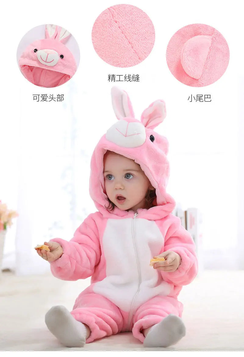 Kids Animal Onesie Pyjamas for Warm Winter Nights & Cozy Playtime