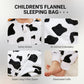 Warm Flannel Kids Sleepsack Pyjamas with Cute Cartoon Animal Prints