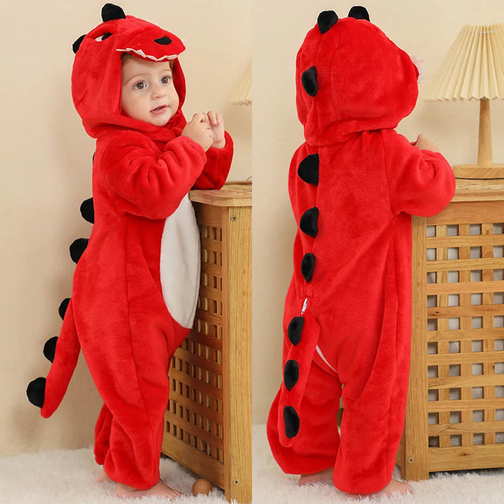 Kids Animal Onesie Pyjamas for Warm Winter Nights & Cozy Playtime