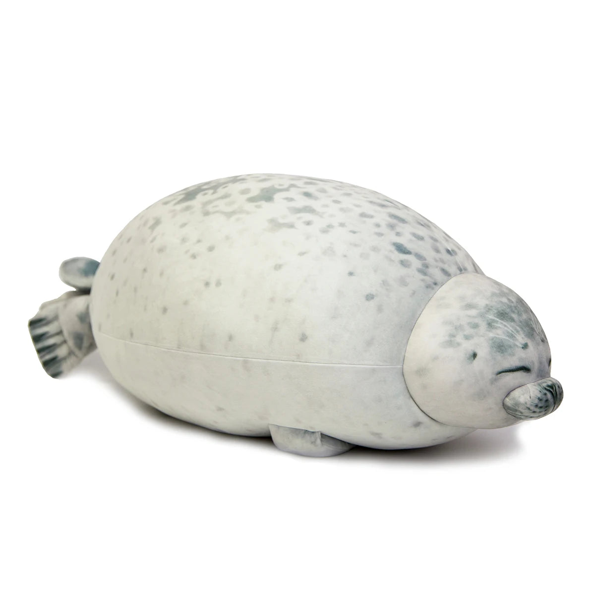 Blob Seal Plush Pillow - Soft Round Stuffed Seal Toy for Kids