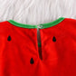 Baby Strawberry Costume - Sleeveless Fruit Romper Outfit with Hat