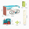 Domino Train Set for Kids with Light and Sound