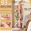 Transparent Plush Toy Storage Tower with Zipper Cover