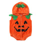Baby Pumpkin Halloween Costume - Infant Pumpkin Romper Outfit & Dress-Up Set