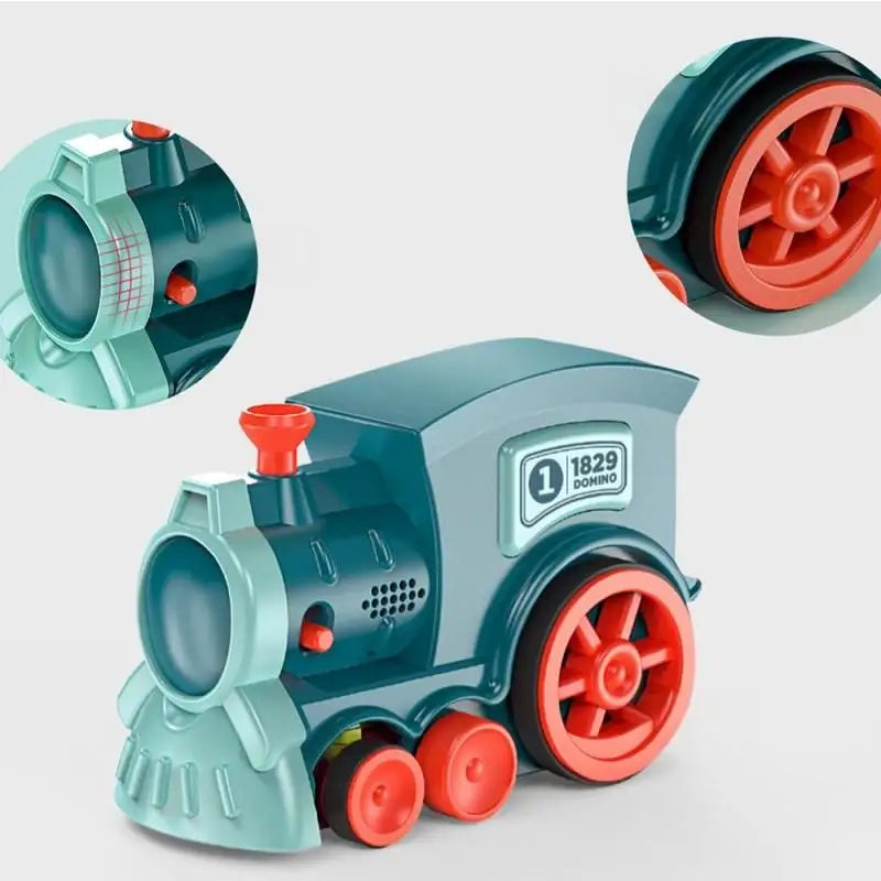 Domino Train Set for Kids with Light and Sound