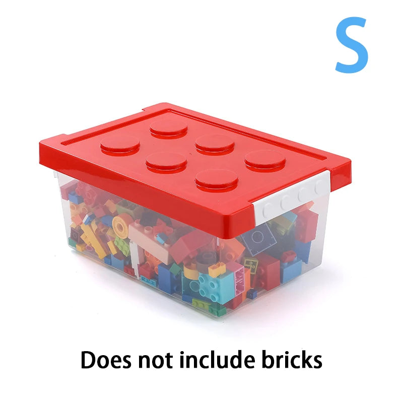 Colorful Stackable Building Block Storage Boxes