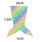 Glow Mermaid Tail Blanket - Soft Wearable Fleece Blanket for Kids