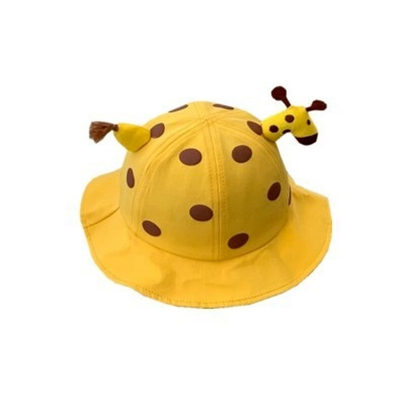 Cute Cartoon Giraffe Bucket Baby Hat
