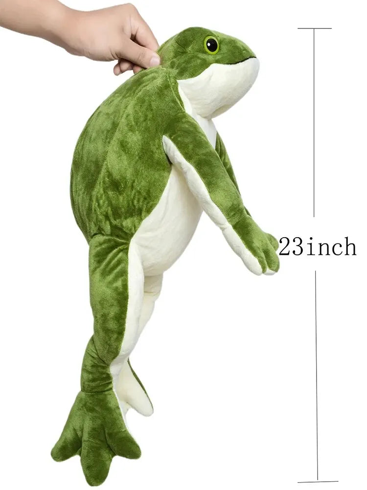 Frog Plush Toy - Soft Green Stuffed Animal for Kids