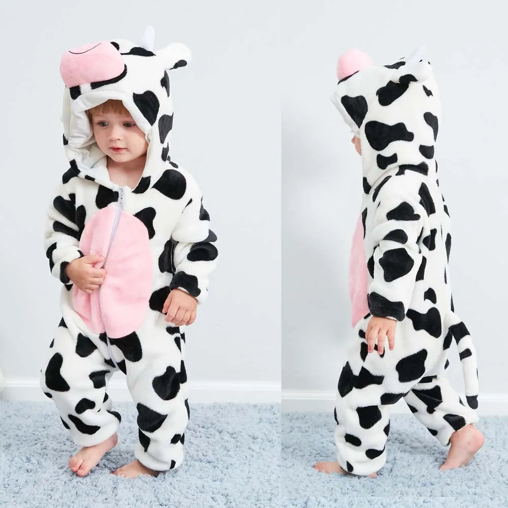 Kids Animal Onesie Pyjamas for Warm Winter Nights & Cozy Playtime