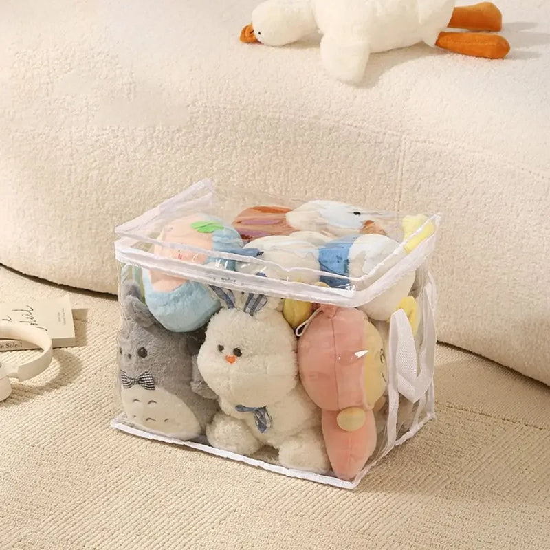 Clear PVC Toy Storage Box – Waterproof Foldable Organizer