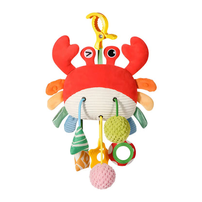 Hanging Baby Crib Toy Plush Bedbell with Pull String and Rattles