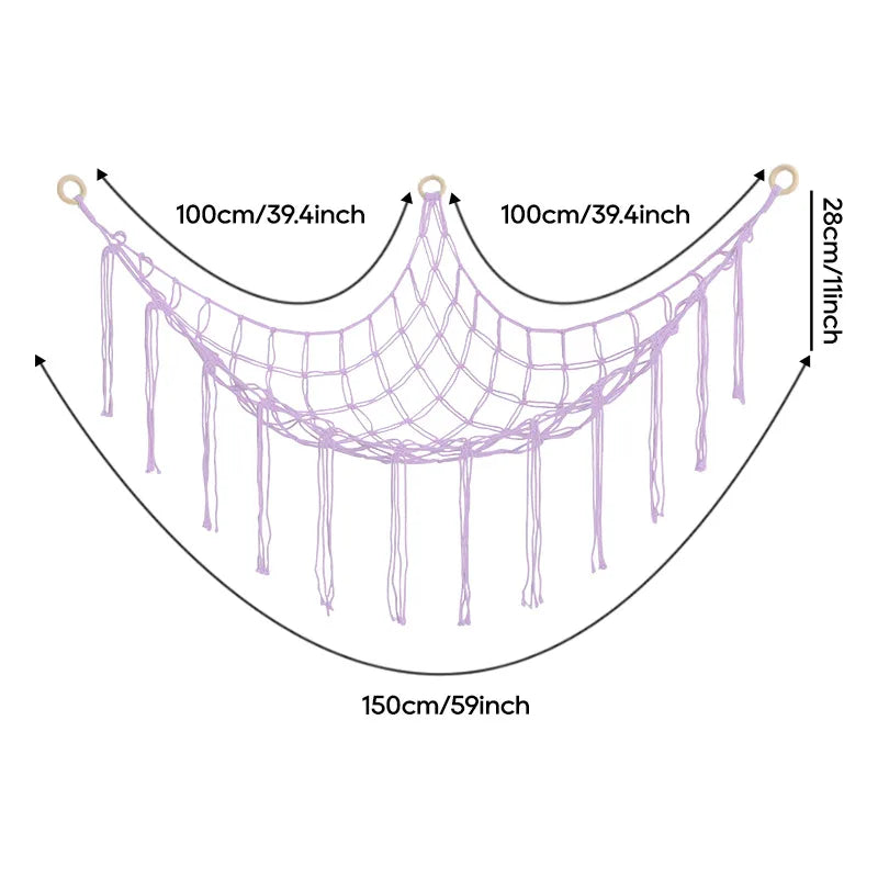 Corner Toy Hammock Net for Stuffed Animals