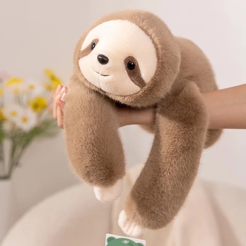 Long Arm Animal Plush Pillow - Soft Cuddly Stuffed Toy for Kids