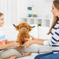 Highland Cow Plush Toy - 25cm Soft Stuffed Farm Animal for Kids