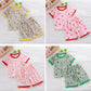 Short Sleeve Kids Pyjama Set with Cute Cartoon Prints