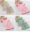 Short Sleeve Kids Pyjama Set with Cute Cartoon Prints
