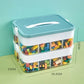 Stackable Kids Building Block Storage Box with 1–3 Layers and Play Lid