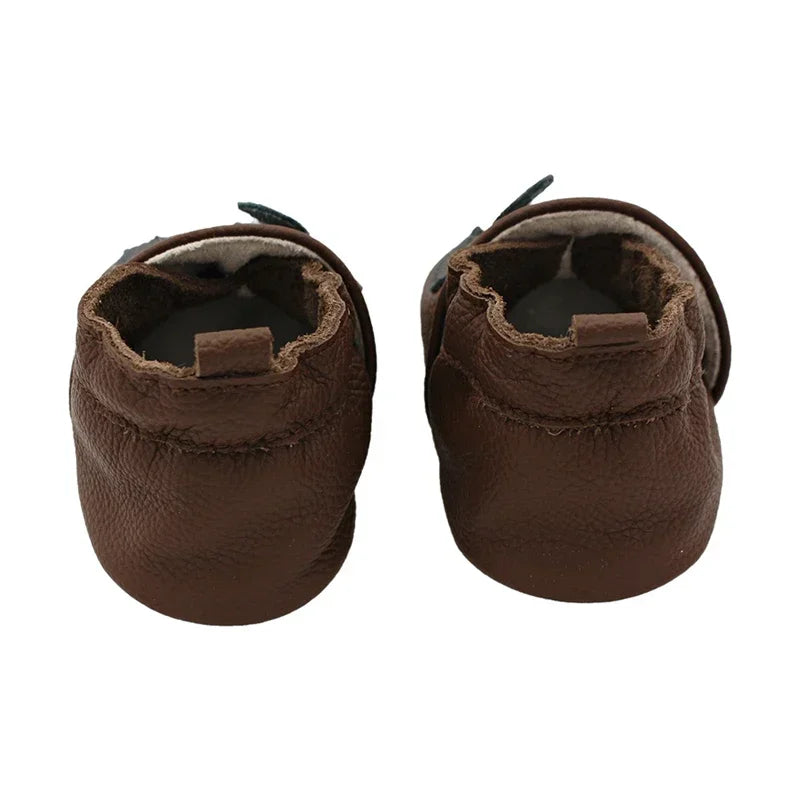 WildStep Leather Baby Moccasins | Animal Soft Sole First Walker Shoes 0-24M