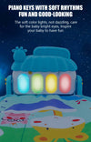 Baby Piano Play Gym with Music Mat and Sensory Toys