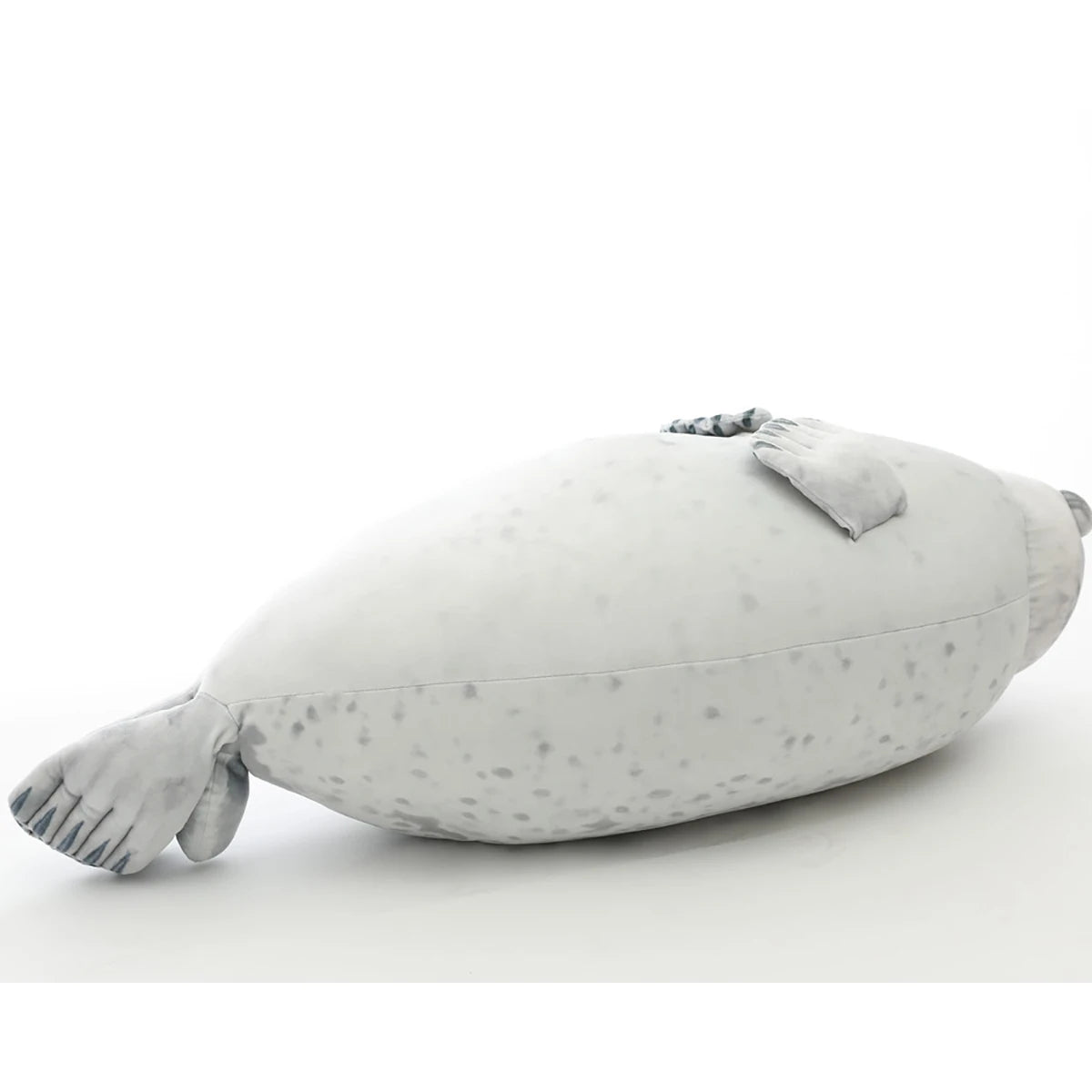 Blob Seal Plush Pillow - Soft Round Stuffed Seal Toy for Kids