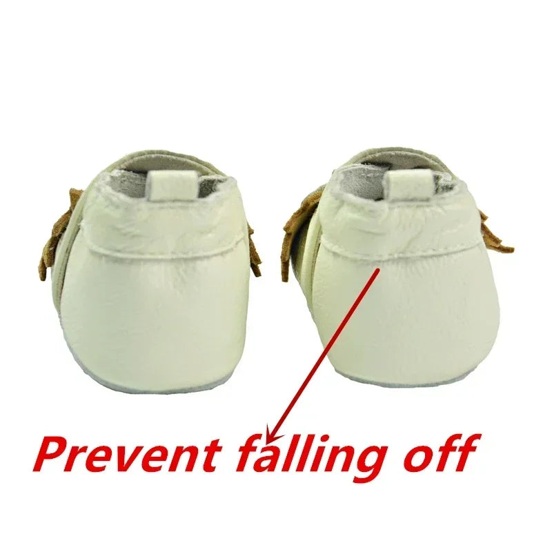 WildStep Leather Baby Moccasins | Animal Soft Sole First Walker Shoes 0-24M