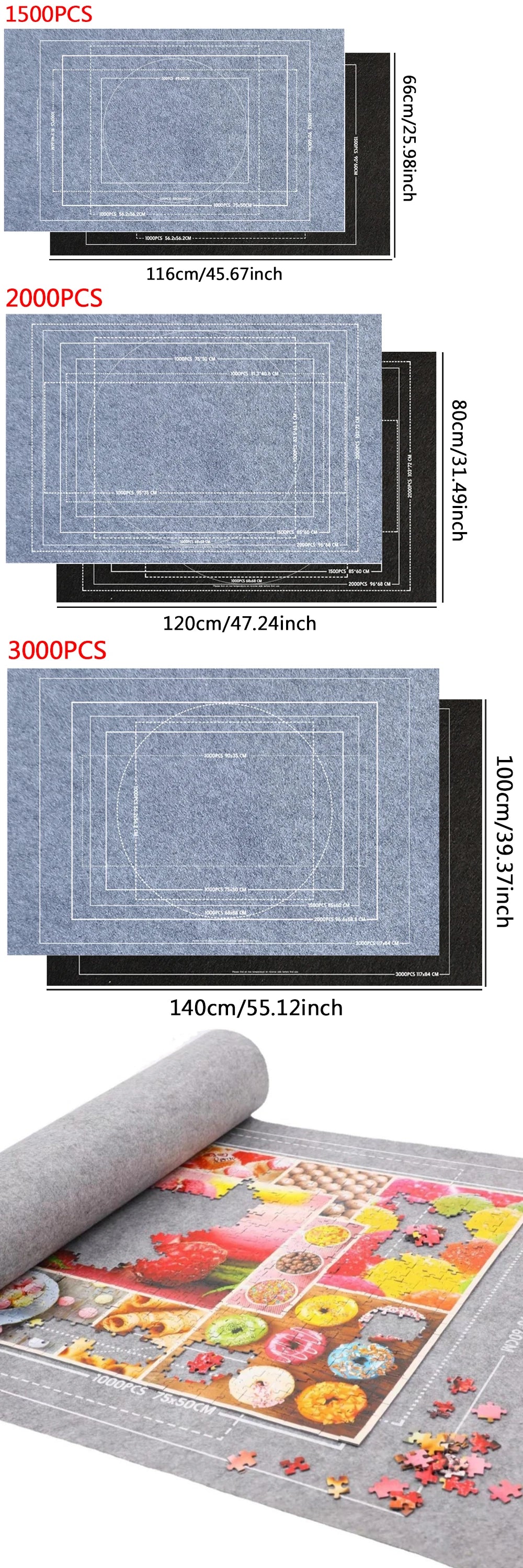 Felt Puzzle Storage Mat