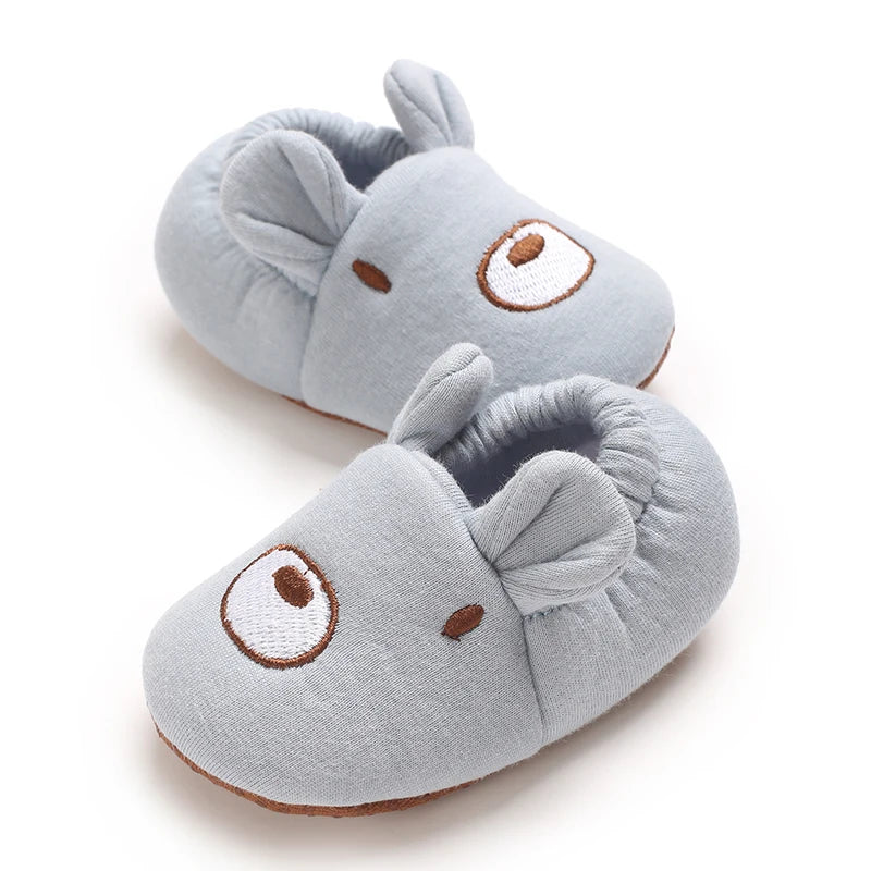 TinyPaws Animal Baby Crib Shoes | Soft Sole Non-Slip Newborn Booties 0-18M