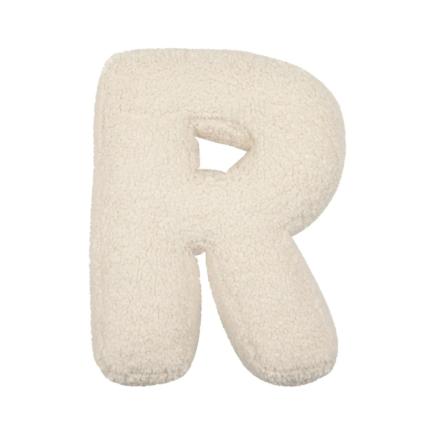 Lambswool Alphabet Pillows – Soft Plush Letter Cushion for Nursery and Playrooms