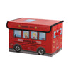 Collapsible School Bus Storage Box – 24L Fabric Organizer
