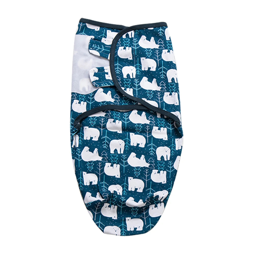 100% Cotton Newborn Swaddle Wrap for Calm, Cozy Sleep