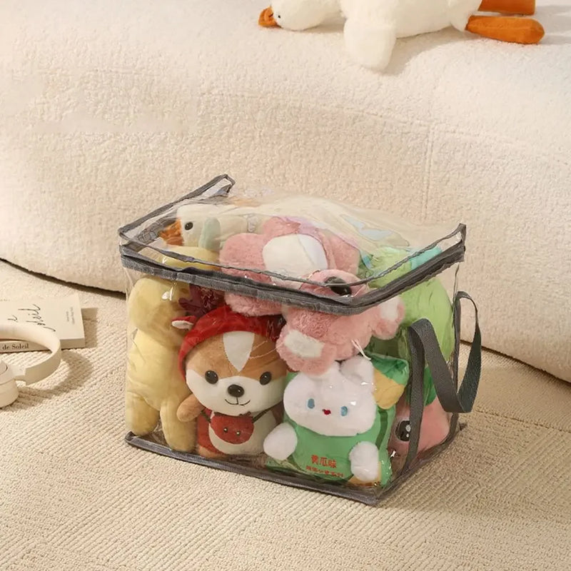 Clear PVC Toy Storage Box – Waterproof Foldable Organizer