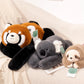 Long Arm Animal Plush Pillow - Soft Cuddly Stuffed Toy for Kids