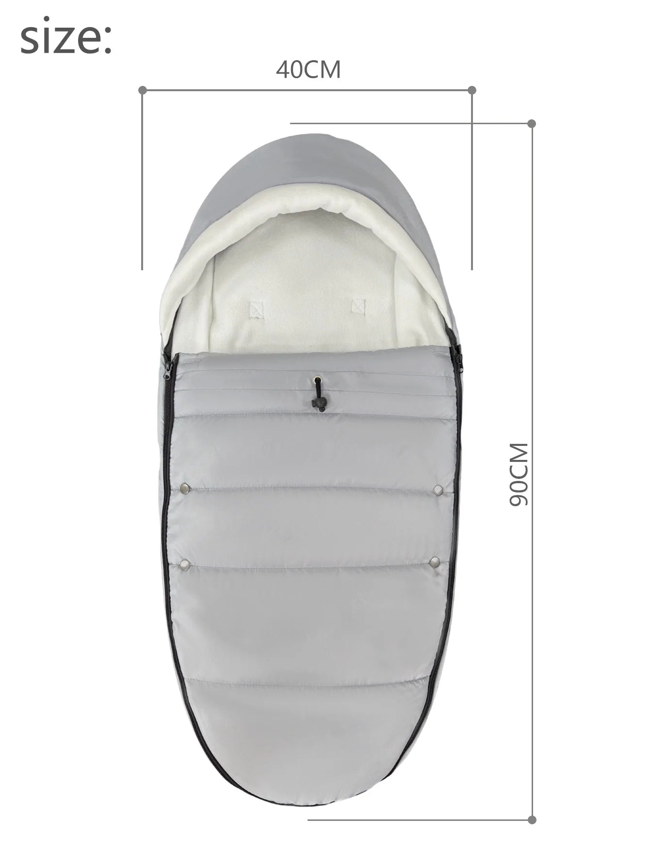 Waterproof Stroller Footmuff Sleeping Bag for Warm, Cozy Pram Rides