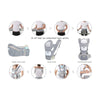 LunaFlex™ 6-in-1 Ergonomic Baby Carrier Backpack – Breathable Mesh Hipseat Infant Carrier (0–36 Months)