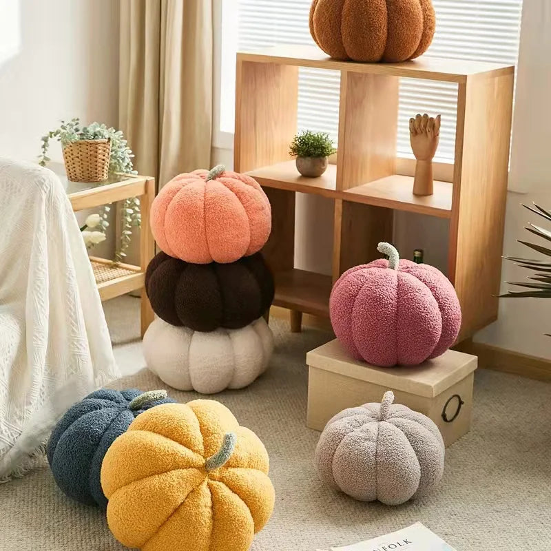 Pumpkin Plush Cushion - Soft Halloween Pumpkin Pillow for Kids & Home Decor