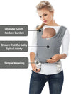 Stretch Baby Wrap Carrier – Hands-Free Newborn to Toddler Sling