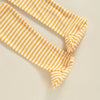 Baby Chick Romper Costume - Hooded Animal Outfit with Striped Leg Warmers