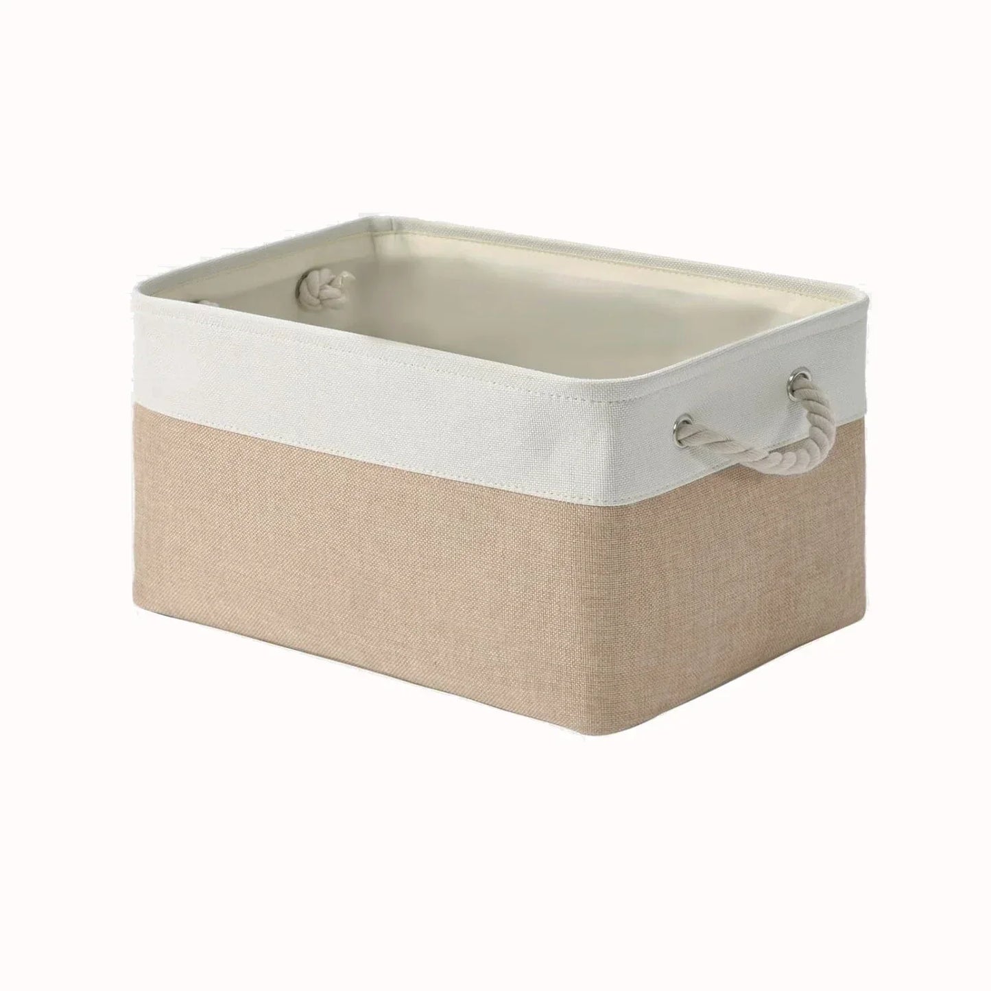 Linen Storage Baskets with Rope Handles