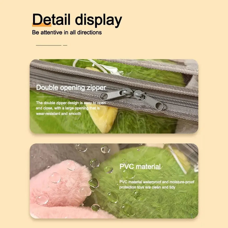 Clear PVC Toy Storage Box – Waterproof Foldable Organizer