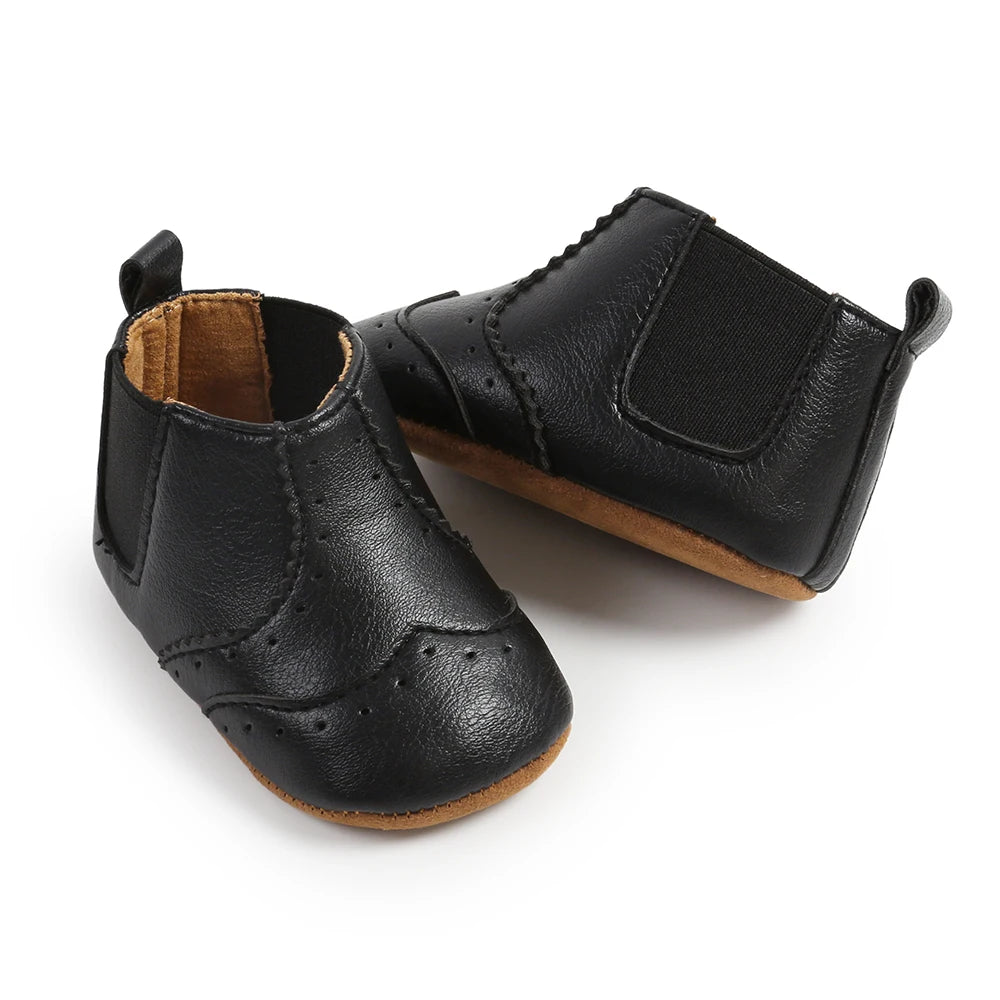 LittleStep Vintage Baby Booties | Warm Anti-Slip Soft Sole Infant Shoes 0-18M