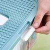 Stackable Kids Building Block Storage Box with 1–3 Layers and Play Lid