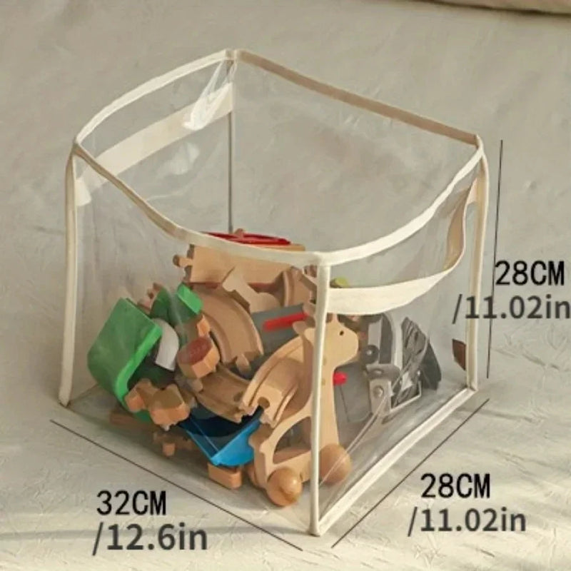 Transparent Toy Storage Box for Kids