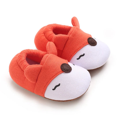 TinyPaws Animal Baby Crib Shoes | Soft Sole Non-Slip Newborn Booties 0-18M