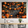 Pumpkin Halloween Backdrop - Autumn Party Banner for Photos & Decor