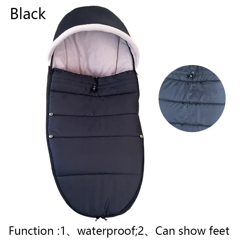 Waterproof Stroller Footmuff Sleeping Bag for Warm, Cozy Pram Rides